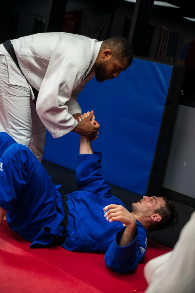 2024 Olympian John Jayne training with MASTERs fellow Tim Spriggs